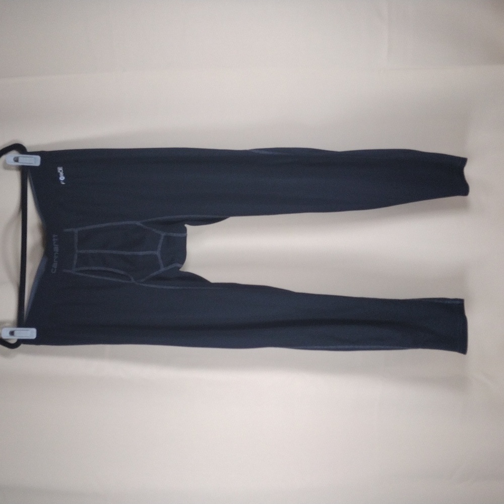 Carhartt Force Pants Men’s XL Black Base Layer Thermal Stretch Lightweight
